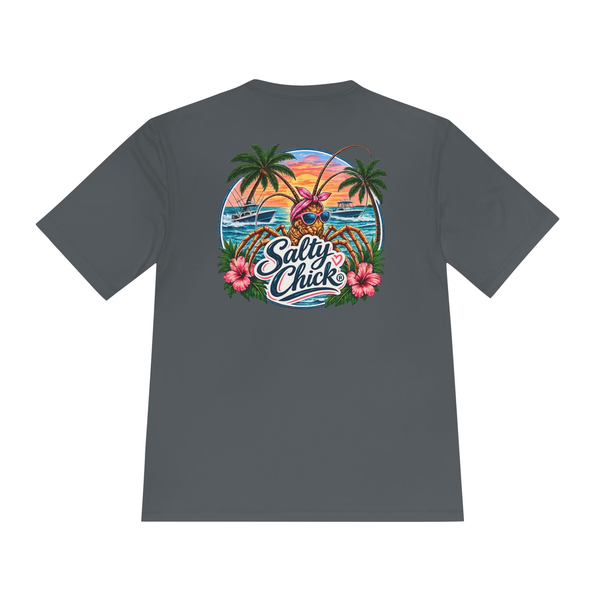 Salty Chick Lobster Haul Moisture Wicking Tee – Fishing