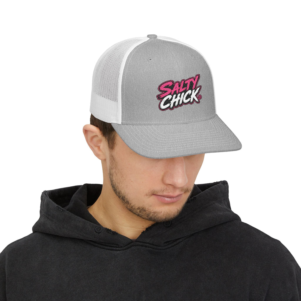Salty Chick Embroidered Trucker Snapback Hat