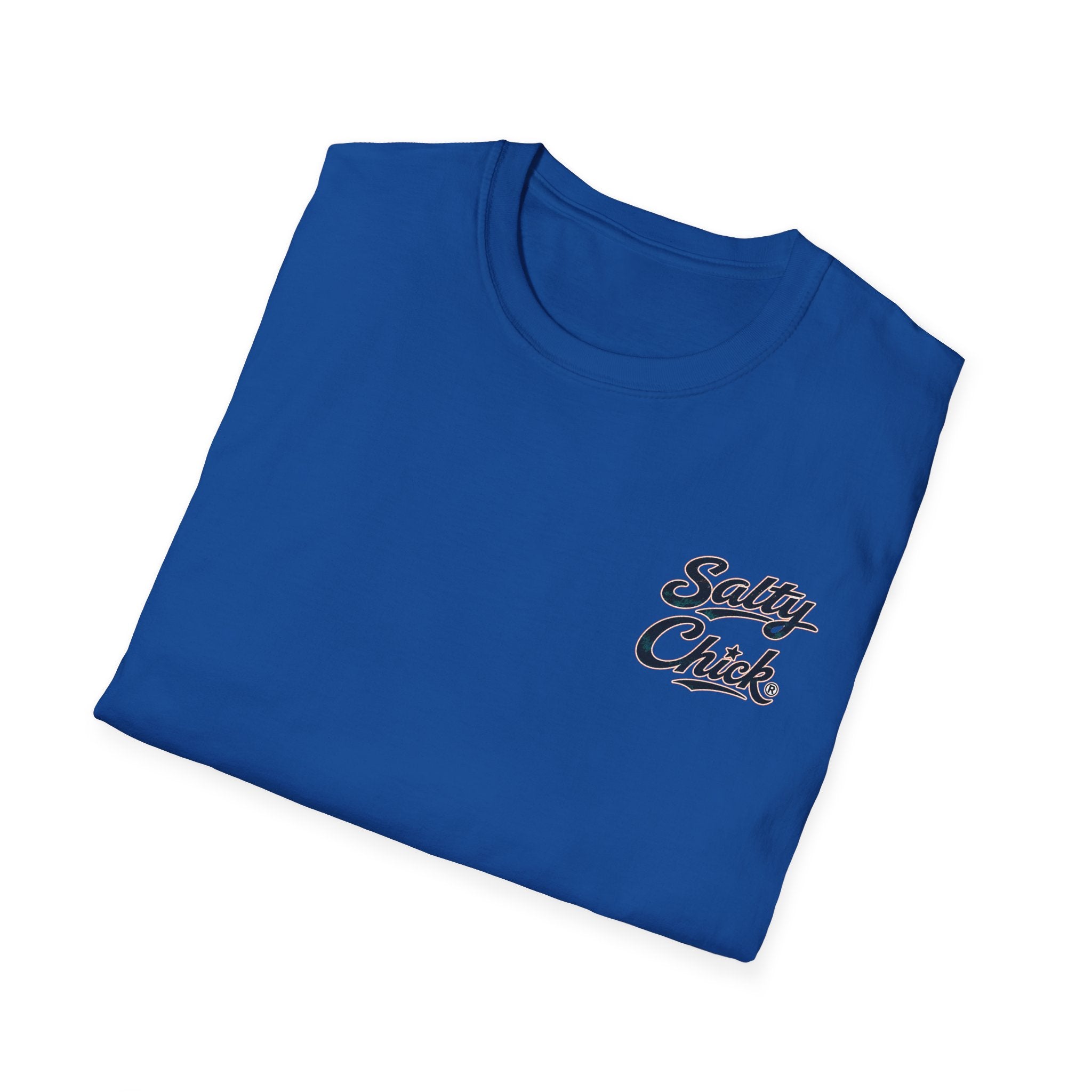 Salty Chick Beach Scene Cotton Tee – Coastal Life