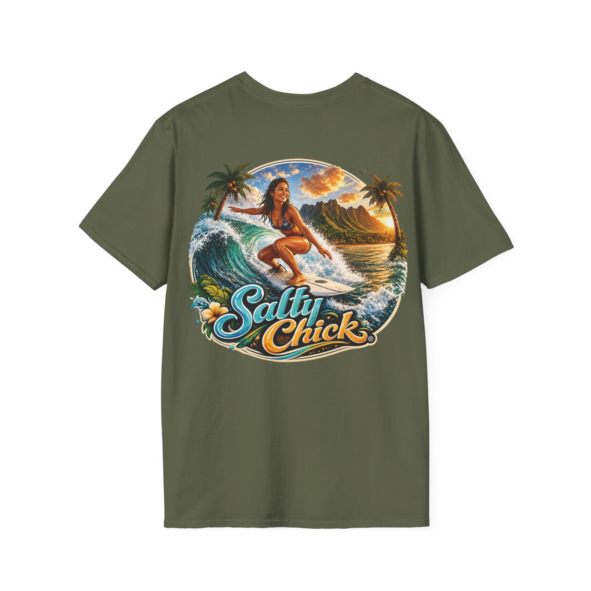 Salty Chick Surf's Up Cotton Tee – Coastal Life