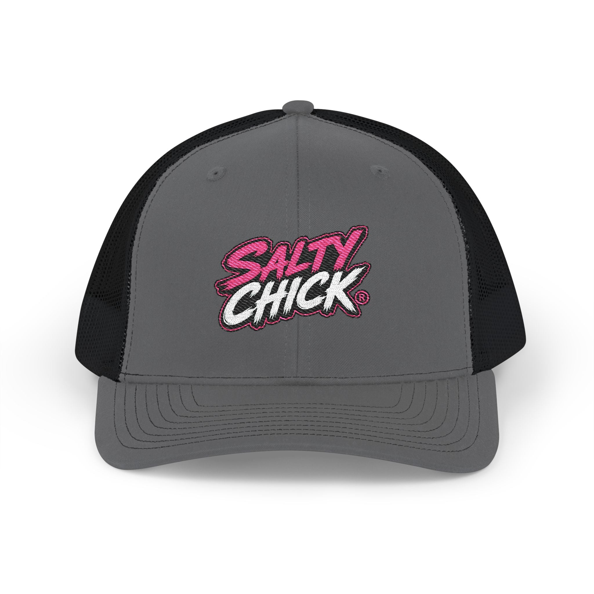 Salty Chick Embroidered Trucker Snapback Hat