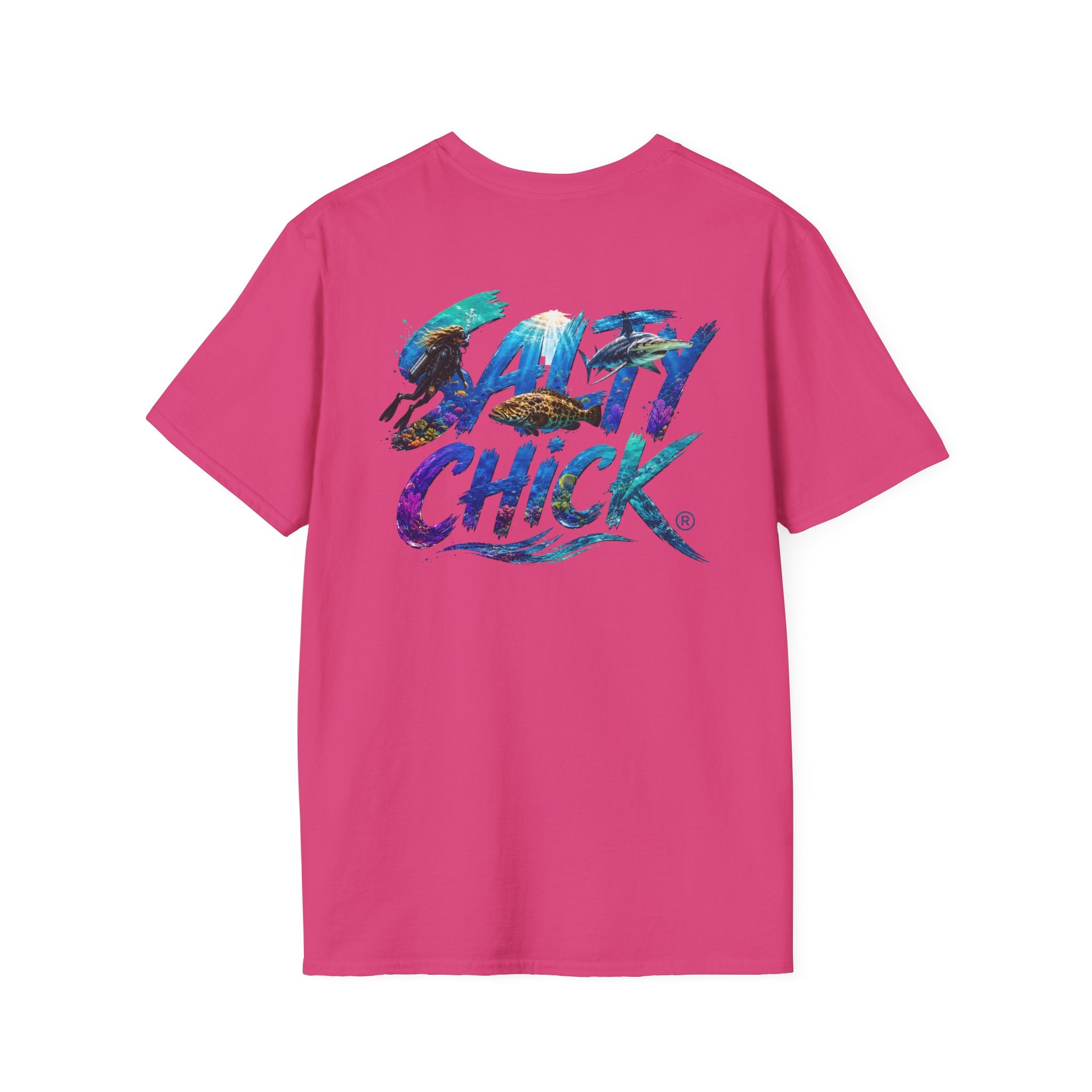 Salty Chick Diver Down Cotton Tee – Coastal Life