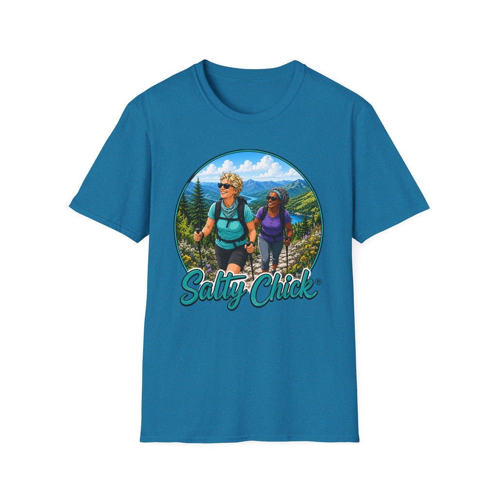 Salty Chick Summit Seeker Cotton Tee – Mountain Biking & Trails
