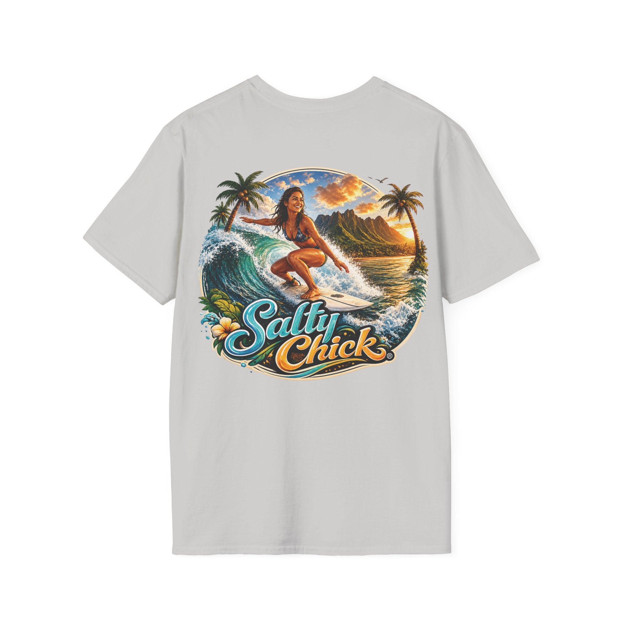 Salty Chick Surf's Up Cotton Tee – Coastal Life