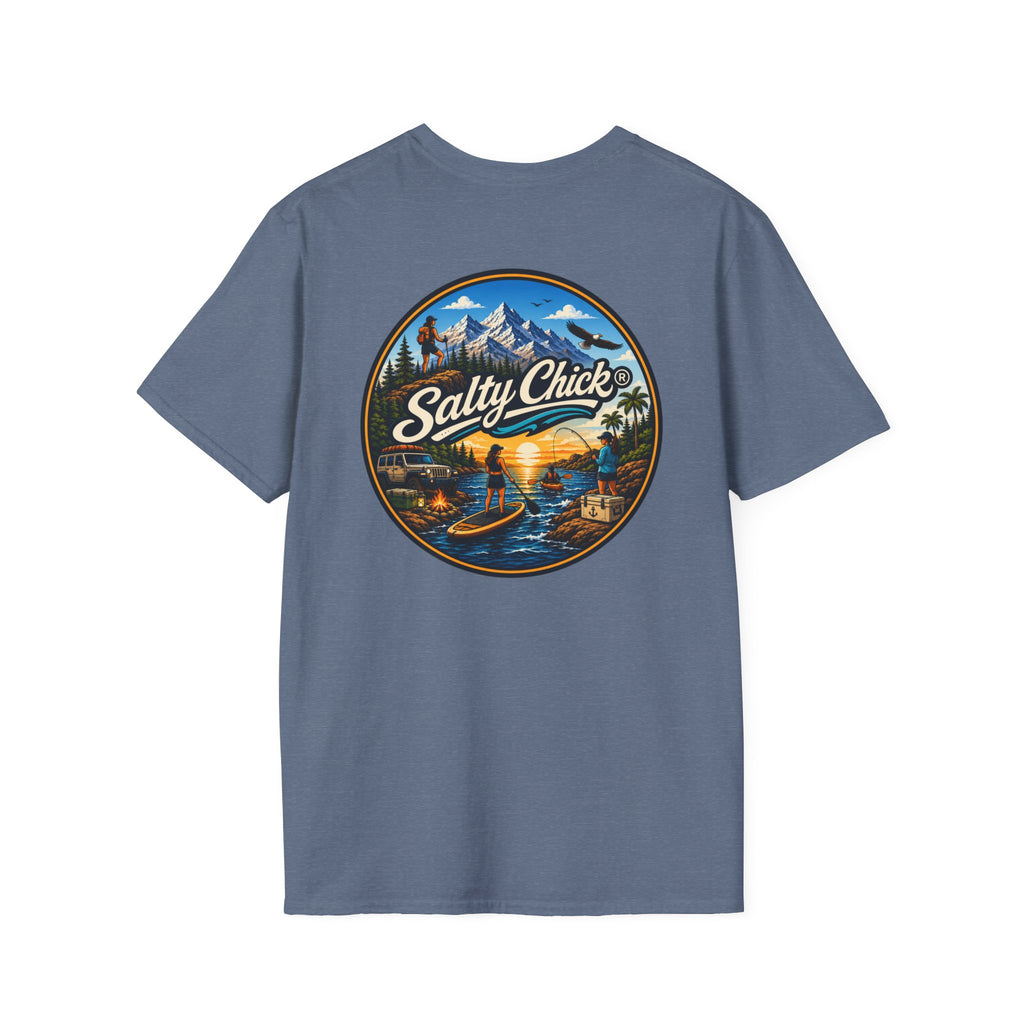 Salty Chick Universal Logo Cotton Tee – Coastal Life