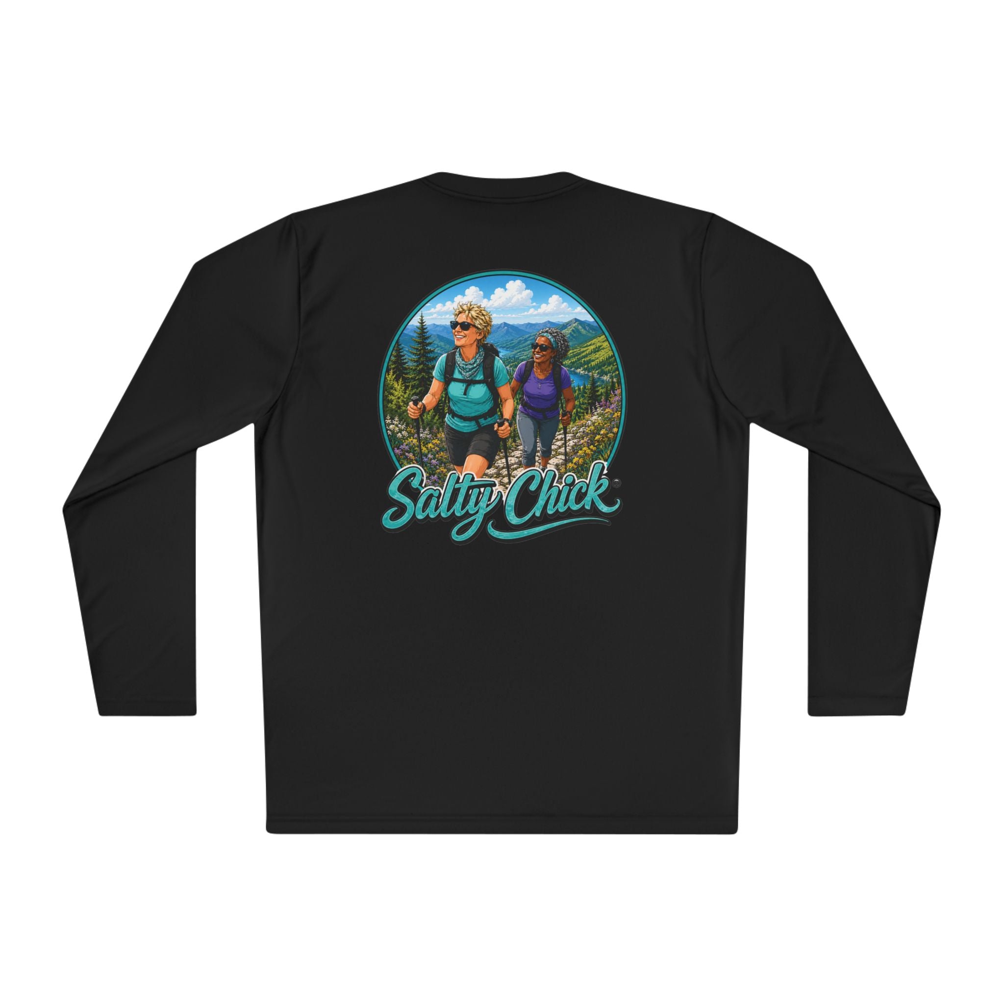 Salty Chick Trail Blazer Long Sleeve Performance Tee – Mountain Biking & Trails