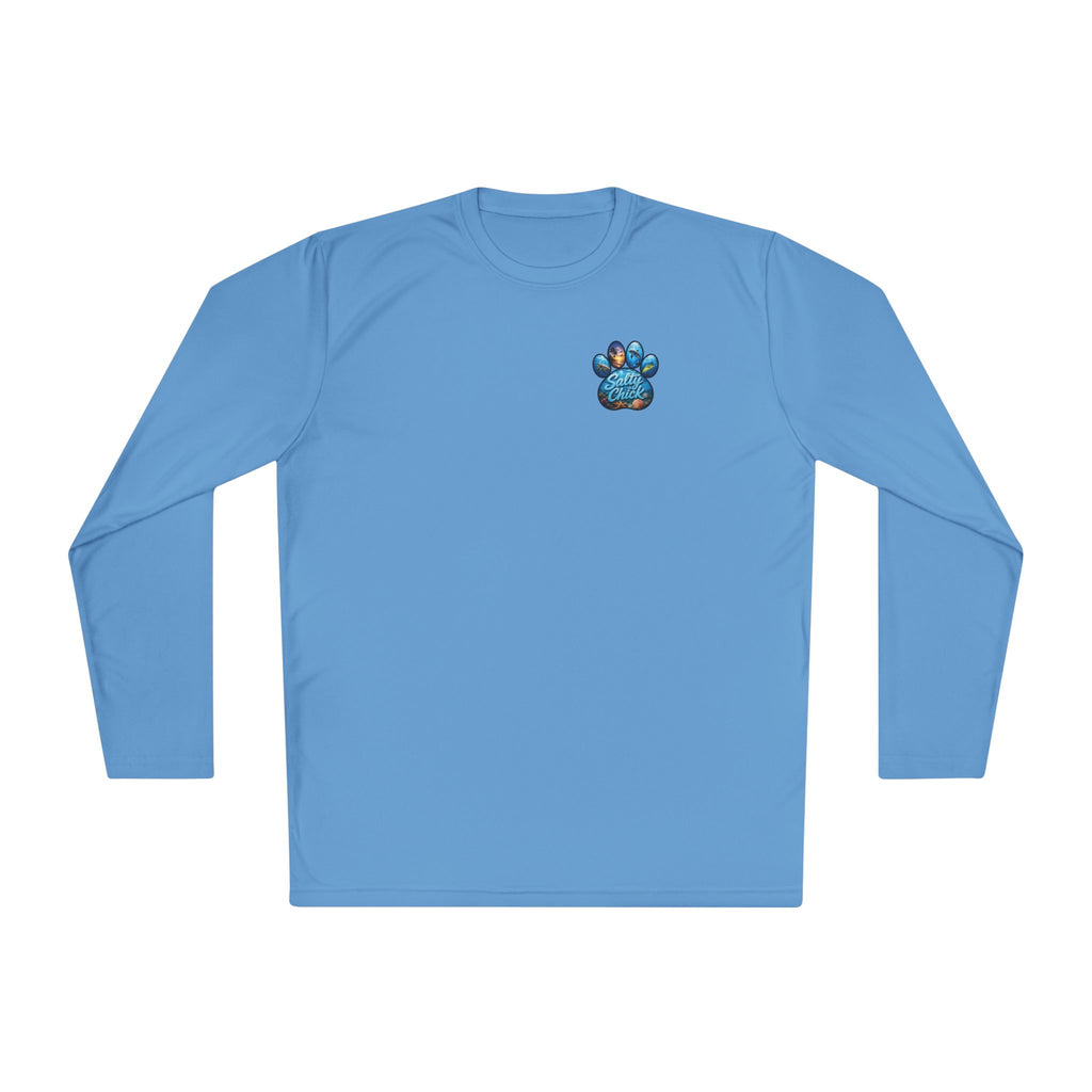 Unisex Moisture Wicking Long Sleeve- Paw me to the Ocean