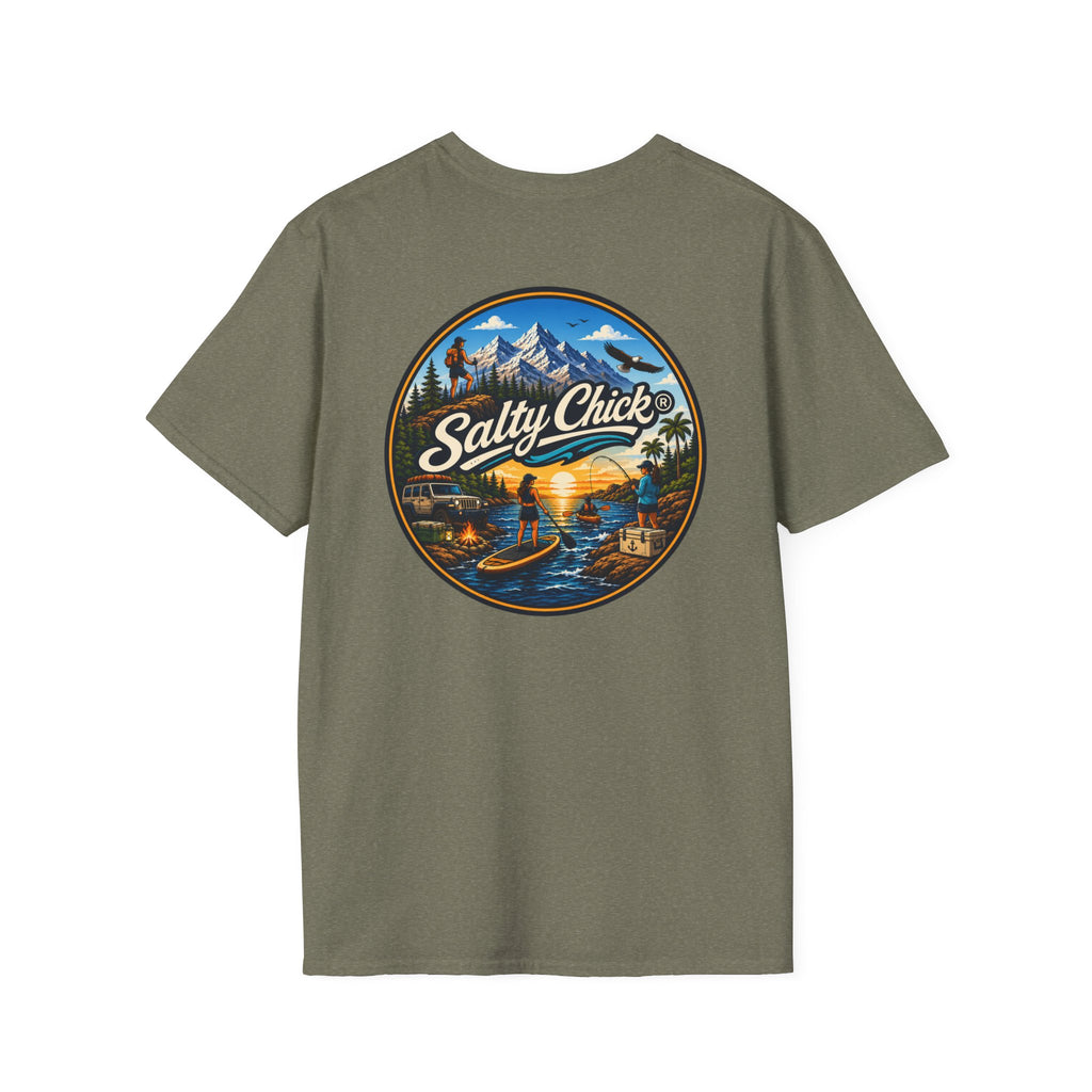 Salty Chick Universal Logo Cotton Tee – Coastal Life