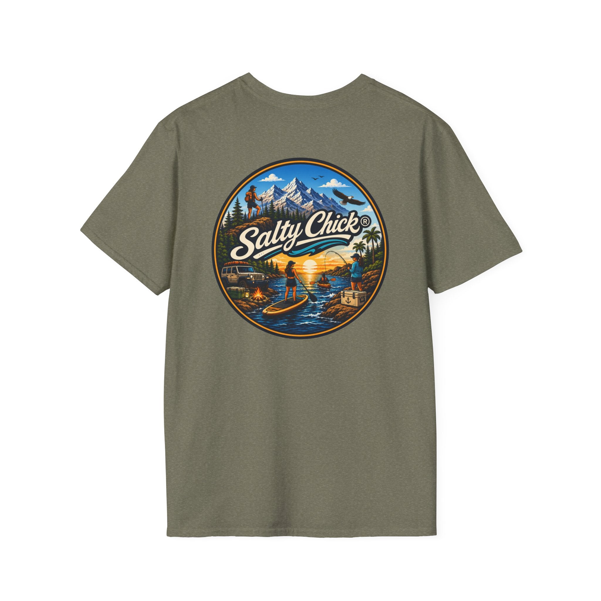Salty Chick Universal Logo Cotton Tee – Coastal Life