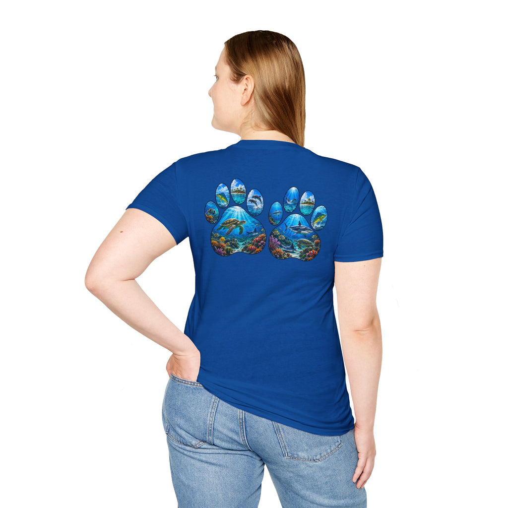 Salty Chick Dog Paws Cotton Tee – Coastal Life