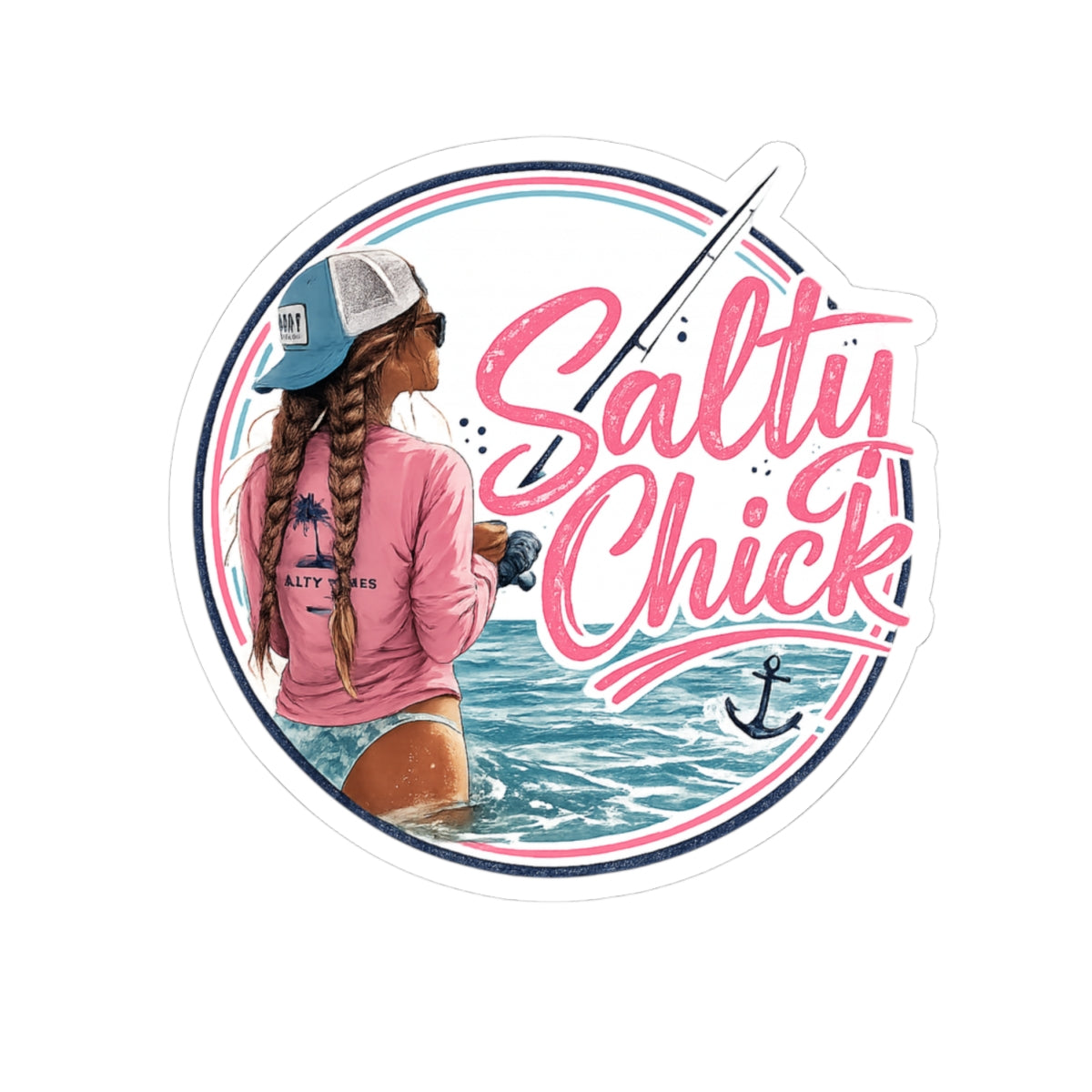 Salty Chick Fishing Kiss-Cut Vinyl Sticker Vol. 3