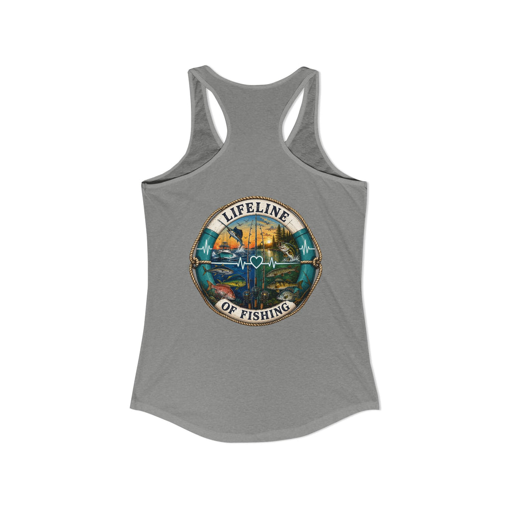 Performance Racerback Tank-Lifeline of fishing