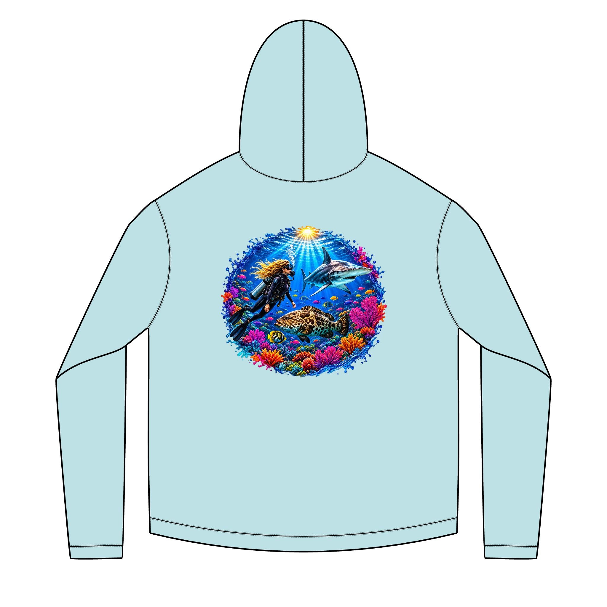 Diver Solar Hoodie Long Sleeve