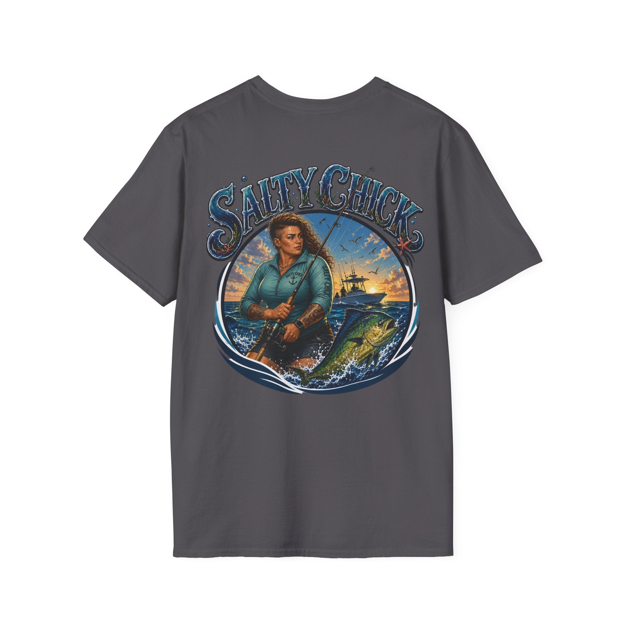 Salty Chick Saltwater Soul Cotton Tee – Fishing