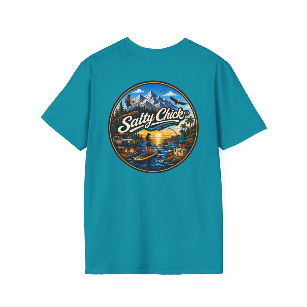 Salty Chick Universal Logo Cotton Tee – Coastal Life