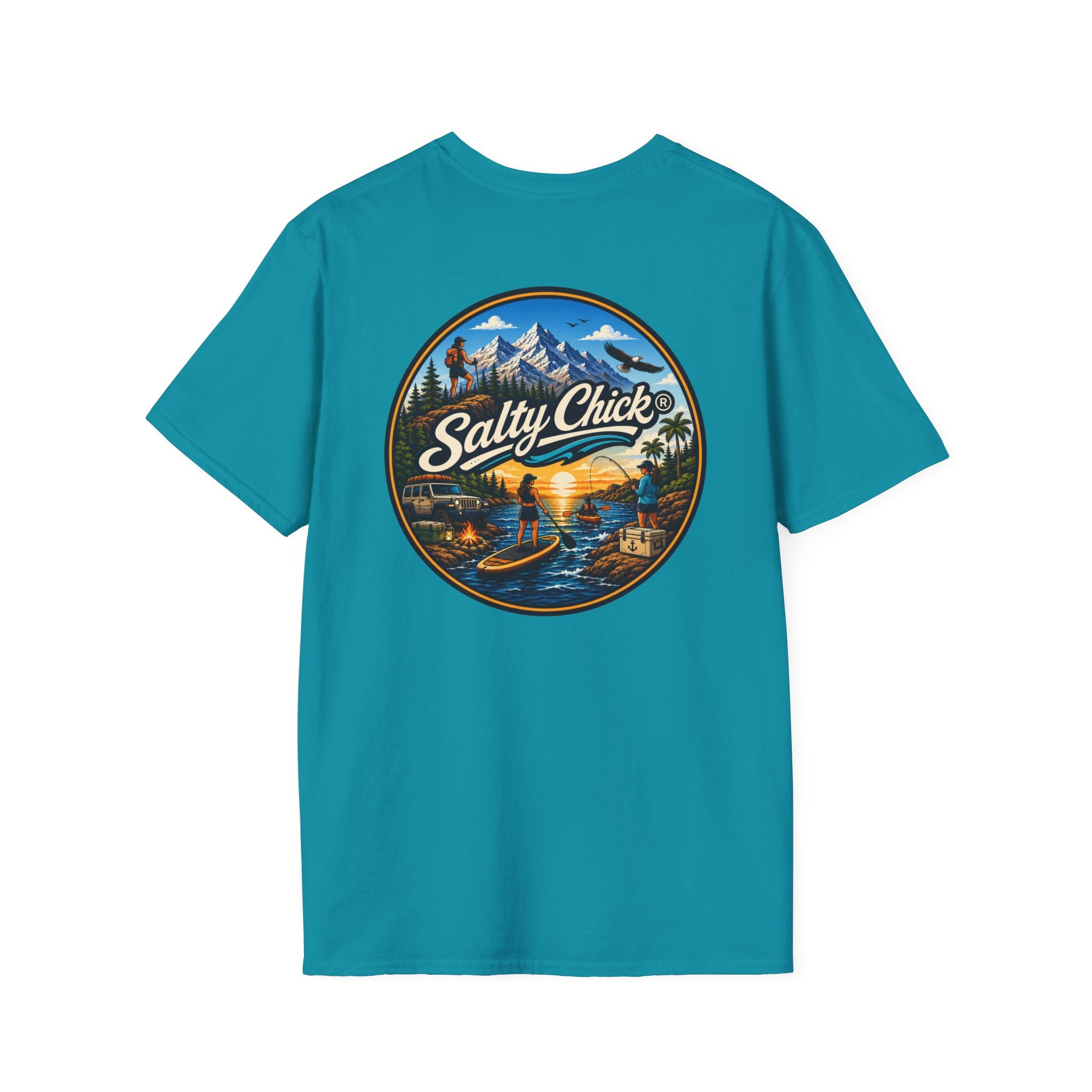 Salty Chick Universal Logo Cotton Tee – Coastal Life