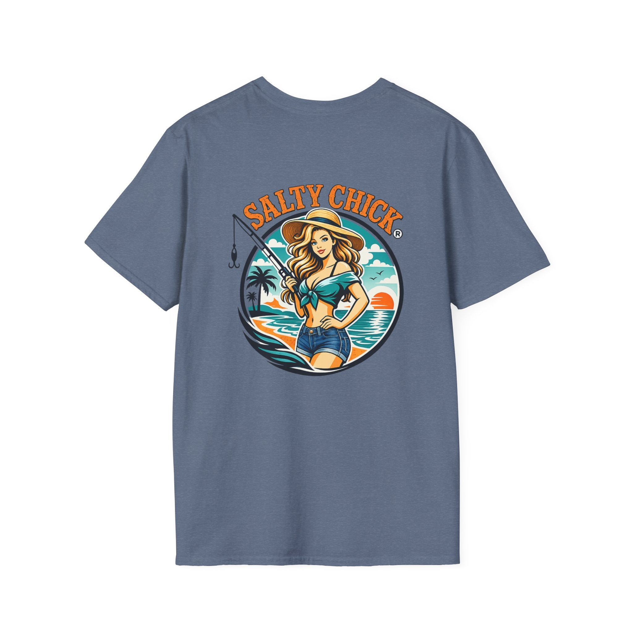 Salty Chick Girly Front Design Cotton Tee 2 – Coastal Life
