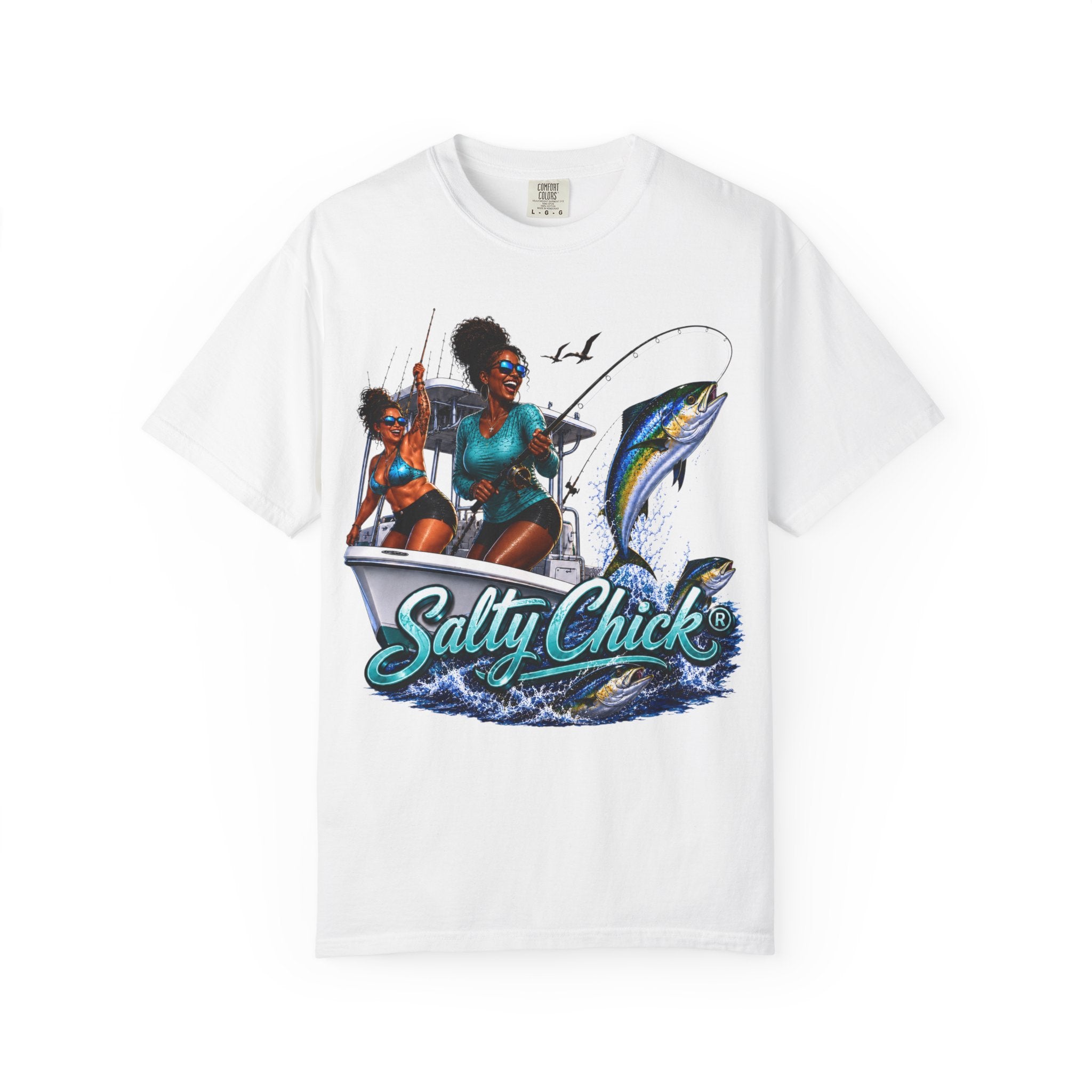 Salty Chick Sunset Ride Cotton Tee – Coastal Life