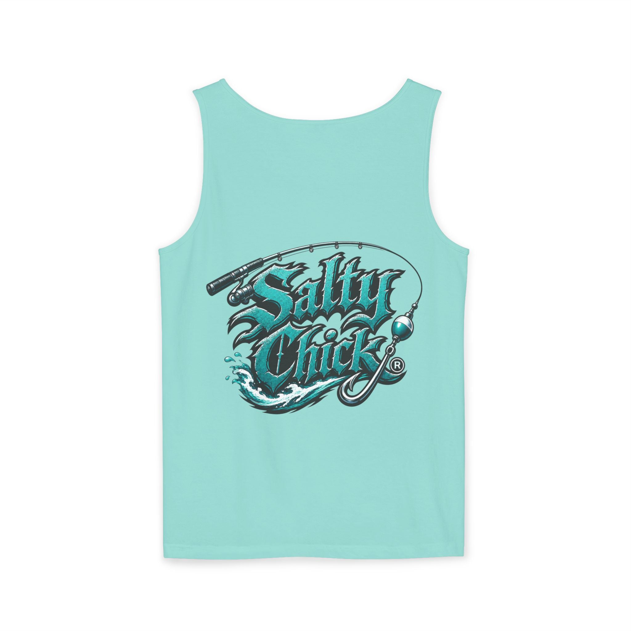 Salty Chick Tide & Hook Garment-Dyed Tank – Fishing