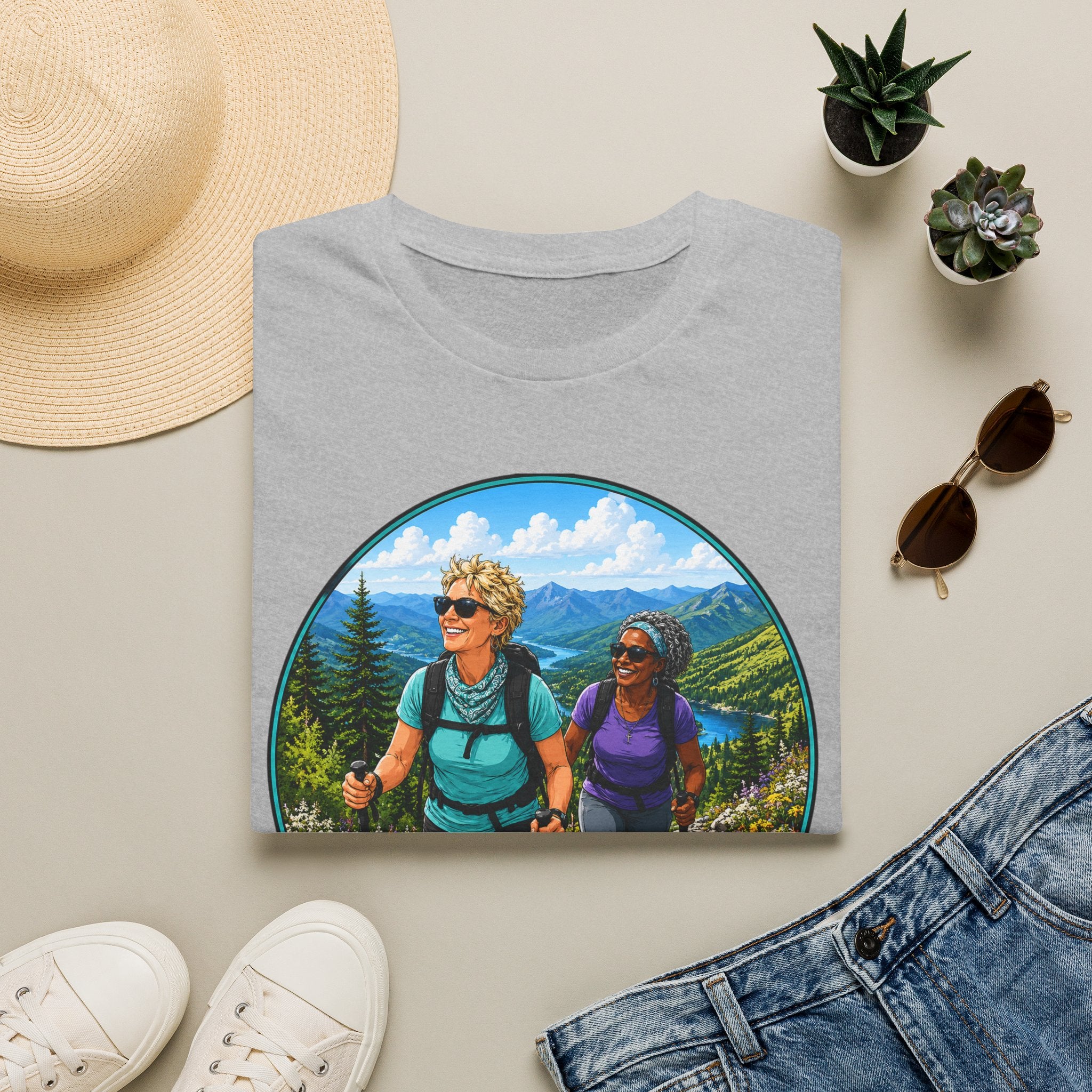 Salty Chick Summit Seeker Cotton Tee – Mountain Biking & Trails