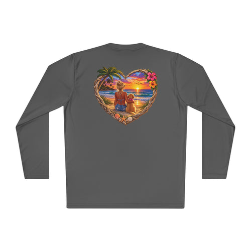 Female with pup Moisture Wicking Long Sleeve
