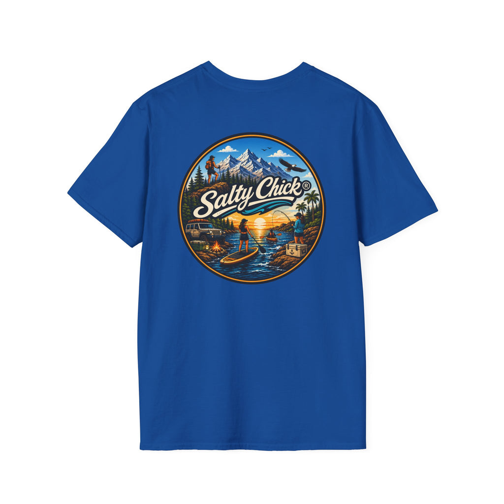 Salty Chick Universal Logo Cotton Tee – Coastal Life