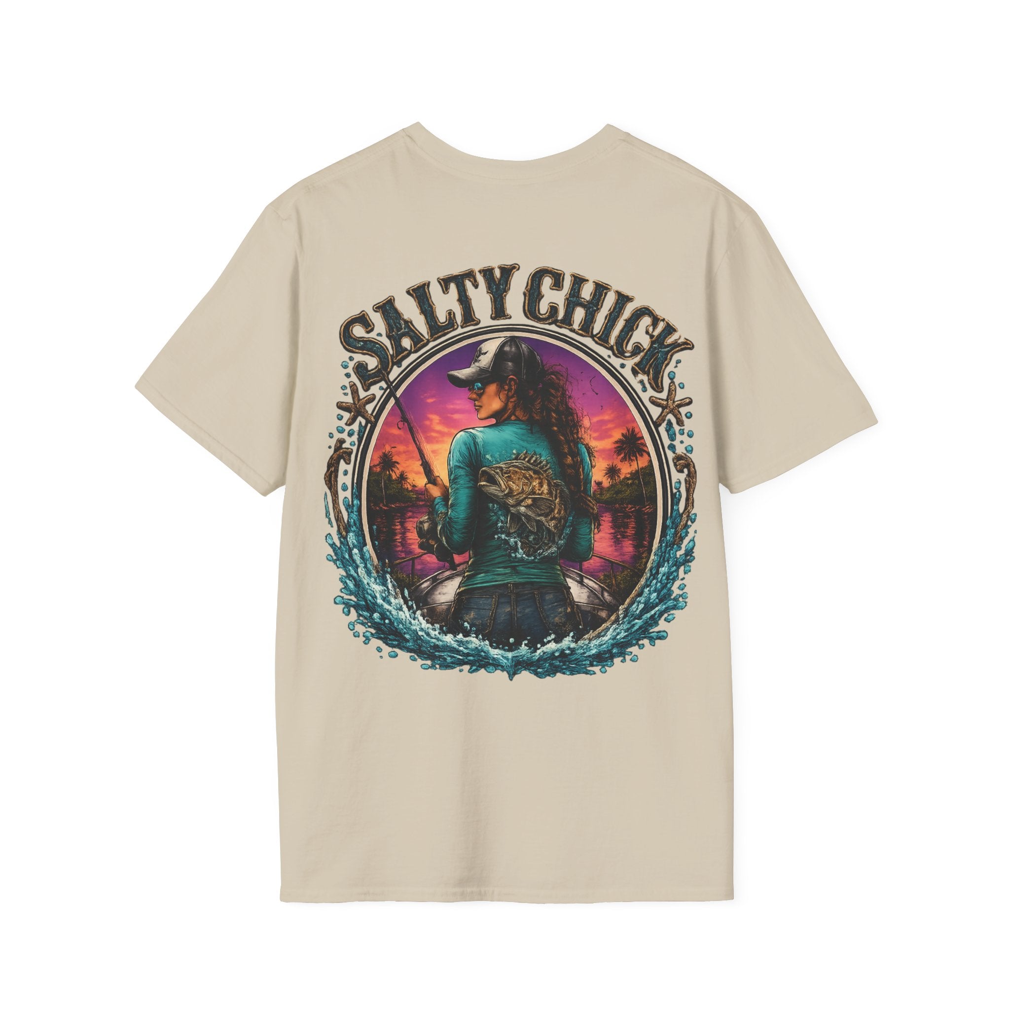 Salty Chick Cast All Day Cotton Tee