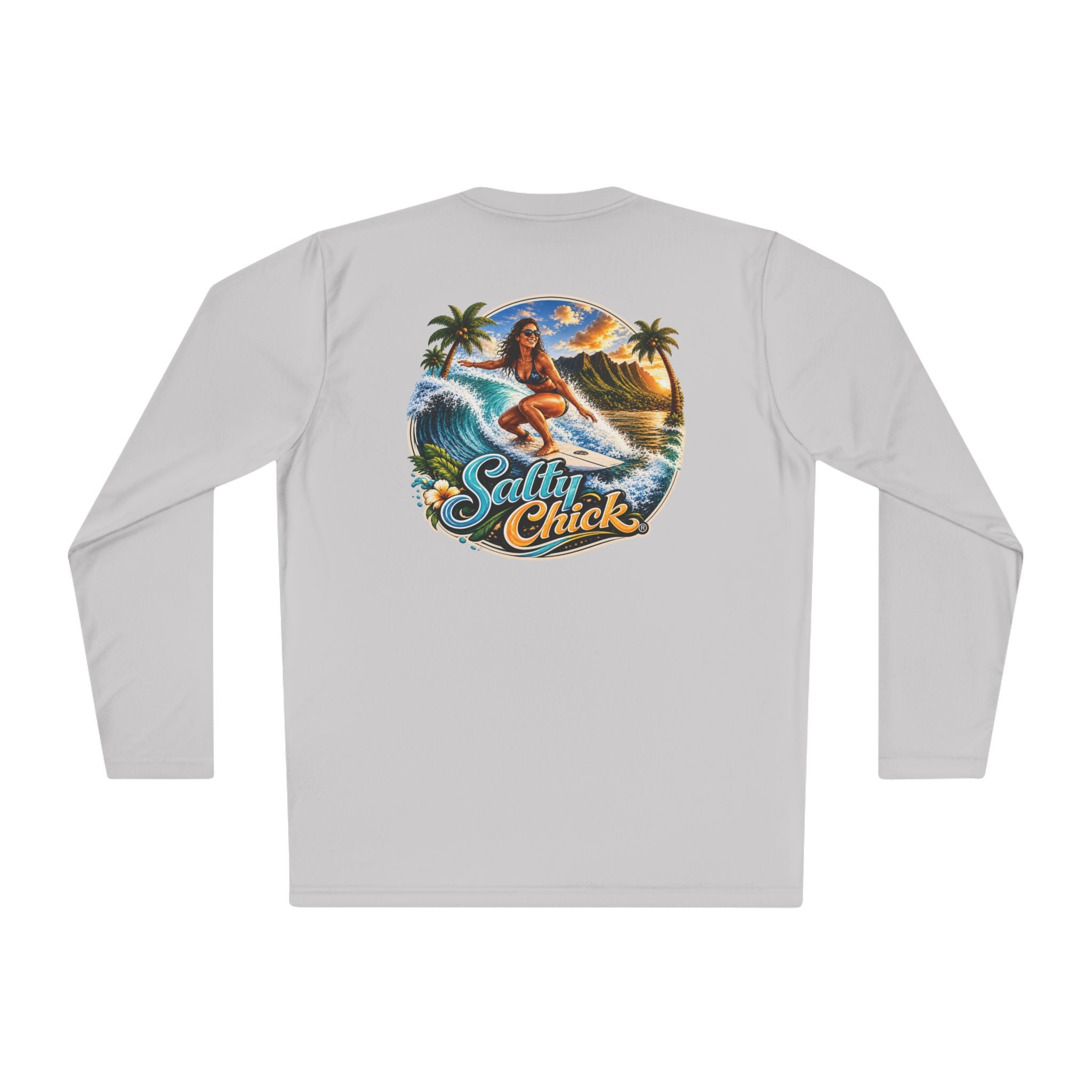 Salty Chick Surf & Swell Long Sleeve Performance Tee – Coastal Life