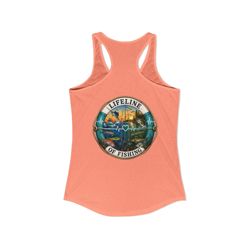 Performance Racerback Tank-Lifeline of fishing