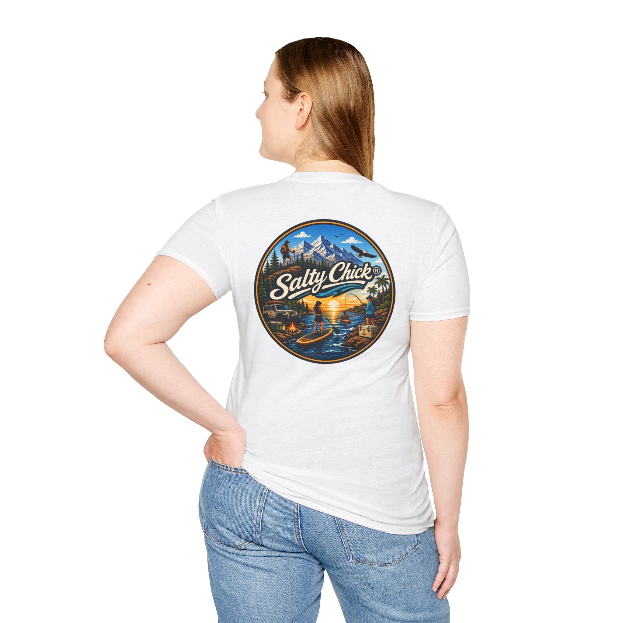 Salty Chick Universal Logo Cotton Tee – Coastal Life