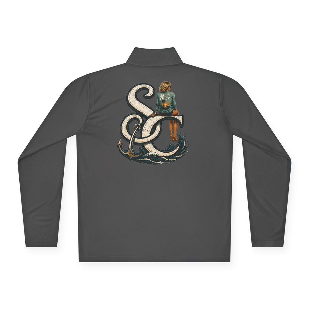 Quarter-Zip Performance Pullover — SC Logo blonde