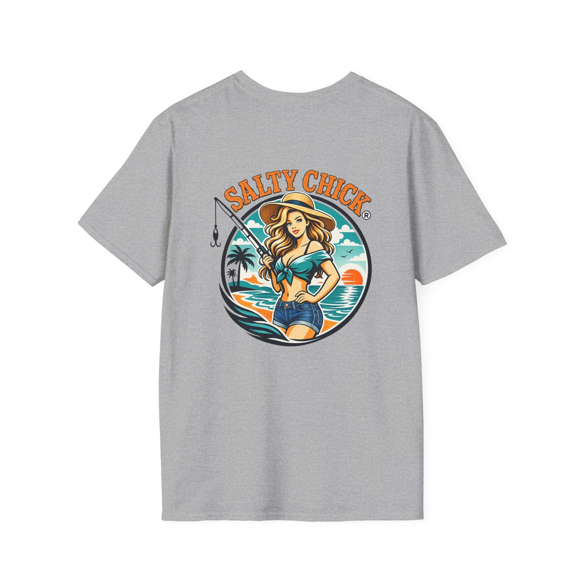 Salty Chick Girly Front Design Cotton Tee 2 – Coastal Life