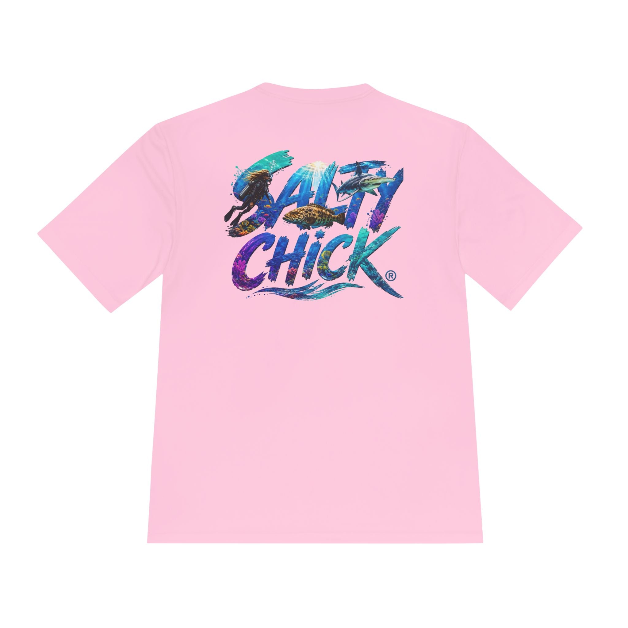 Salty Chick Dive Deep Performance Tee – Coastal Life