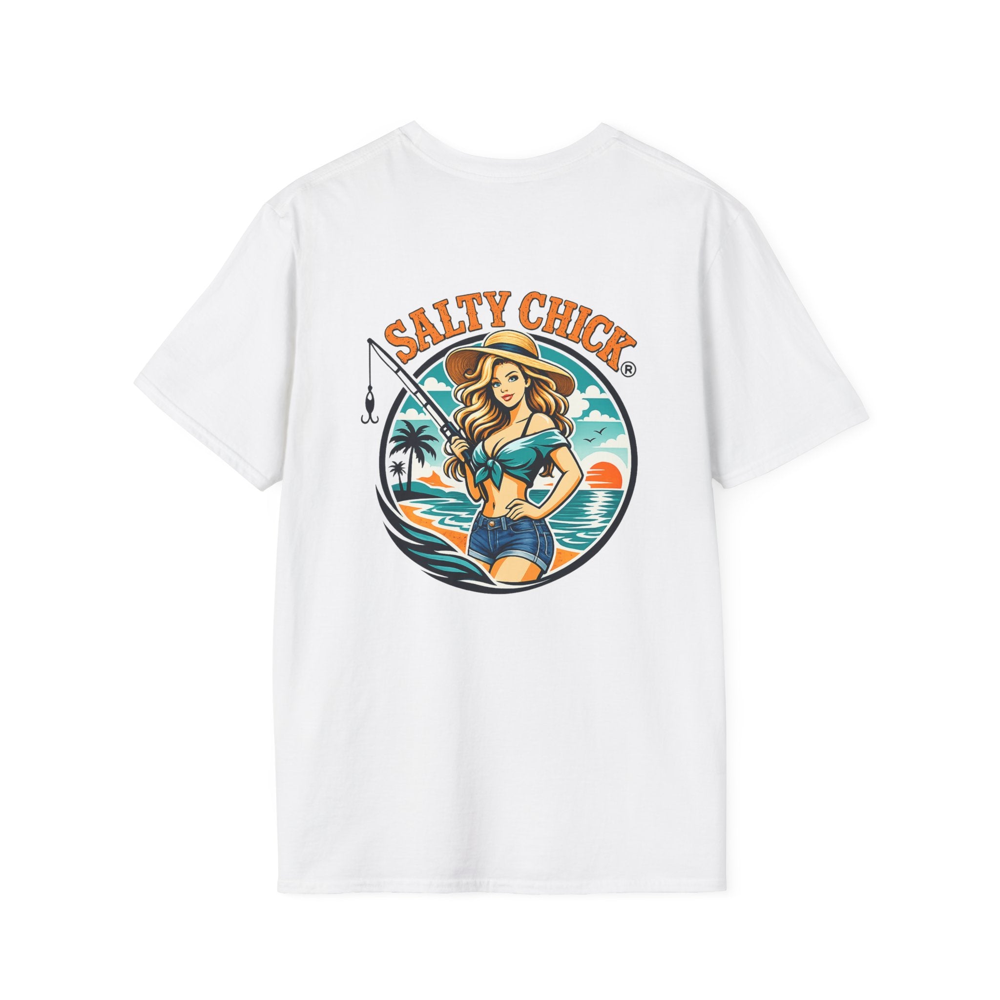 Salty Chick Girly Front Design Cotton Tee 2 – Coastal Life