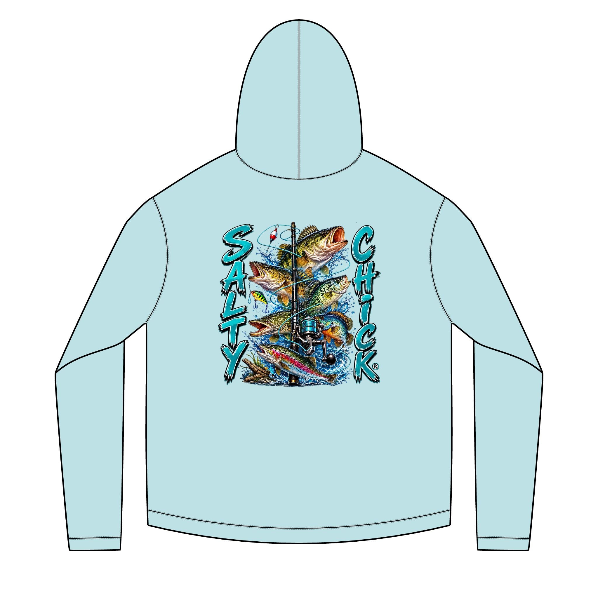 Solar Hoodie- Fishing logo