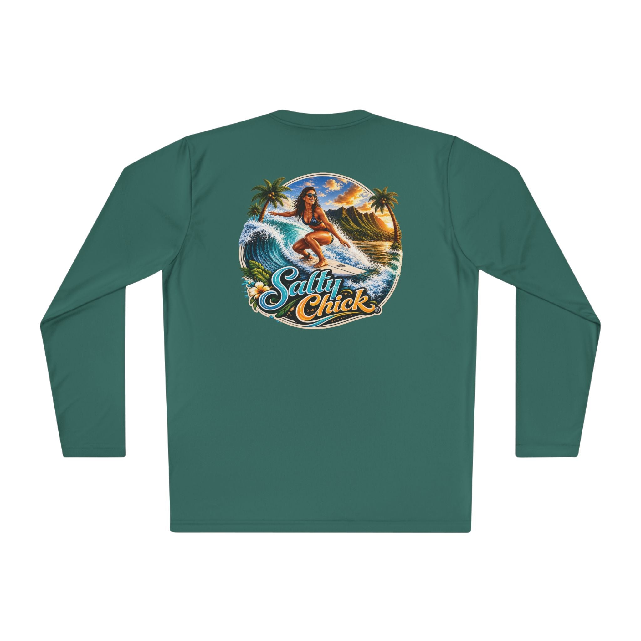 Salty Chick Surf & Swell Long Sleeve Performance Tee – Coastal Life