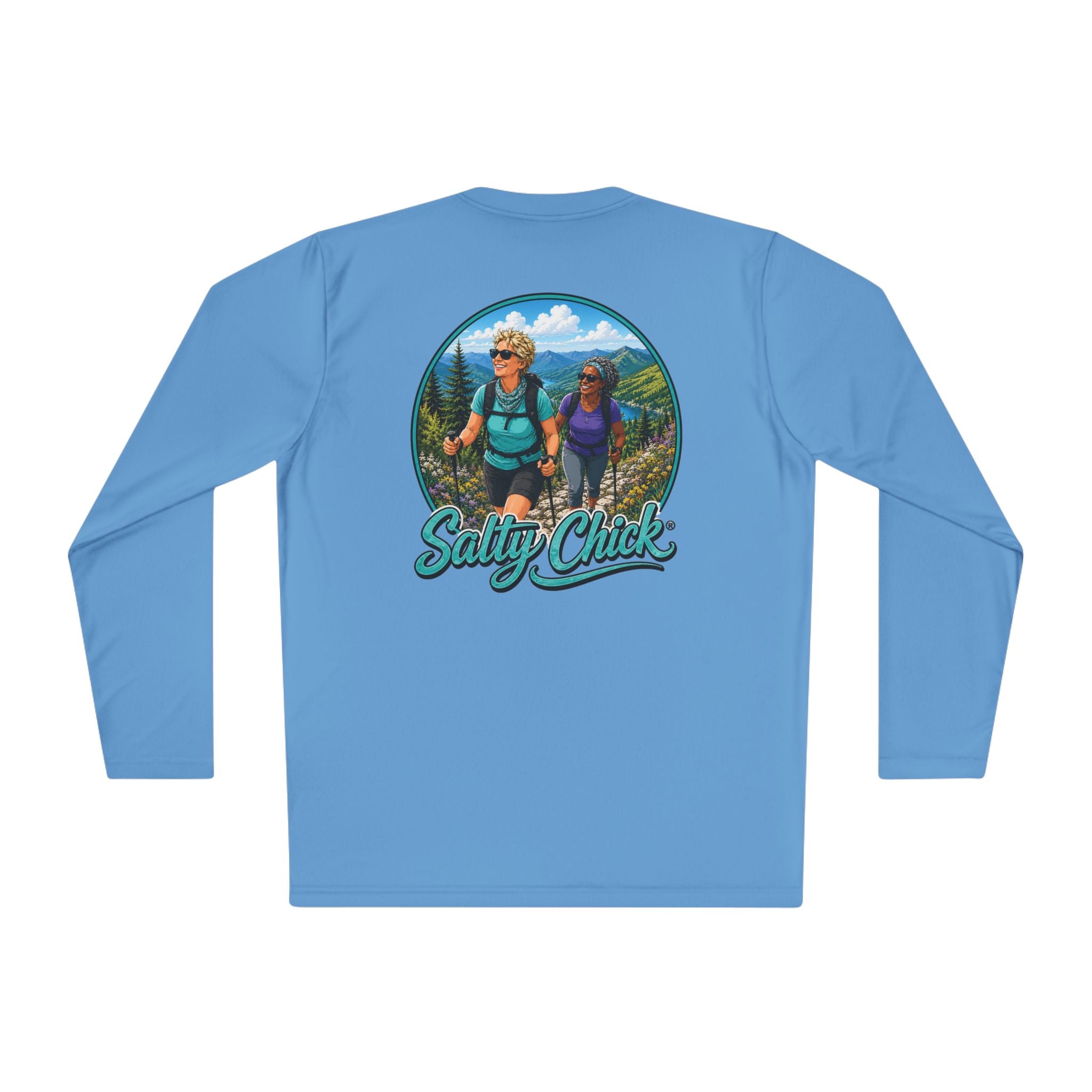 Salty Chick Trail Blazer Long Sleeve Performance Tee – Mountain Biking & Trails