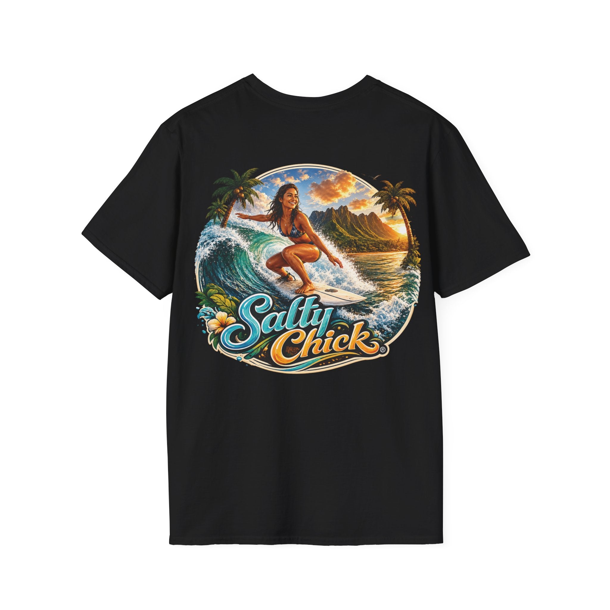 Salty Chick Surf's Up Cotton Tee – Coastal Life