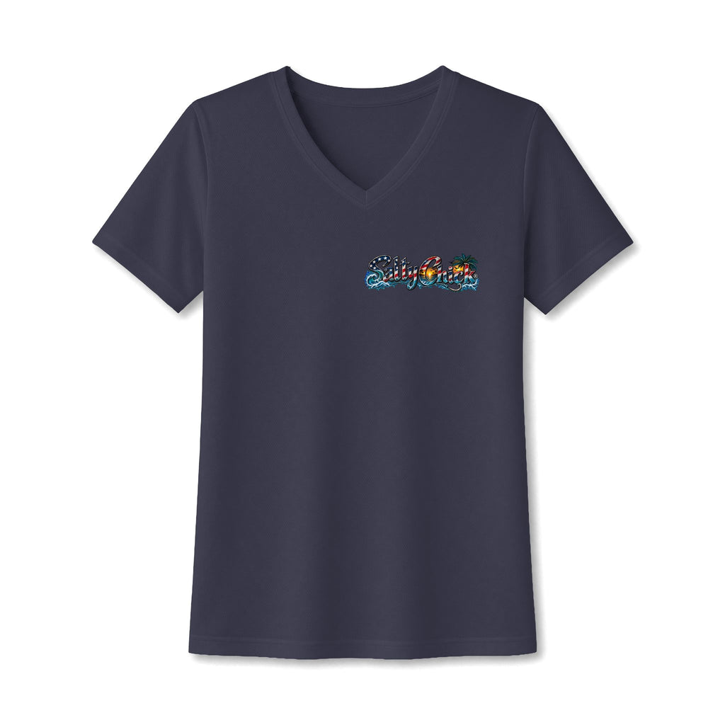 Women's PosiCharge RacerMesh Military Services V-Neck Tee