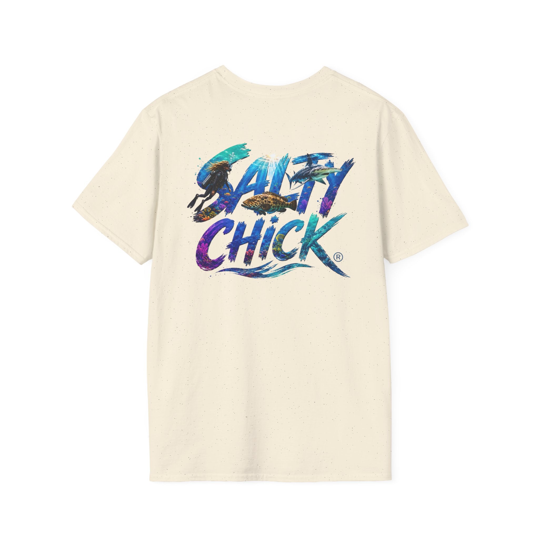 Salty Chick Diver Down Cotton Tee – Coastal Life