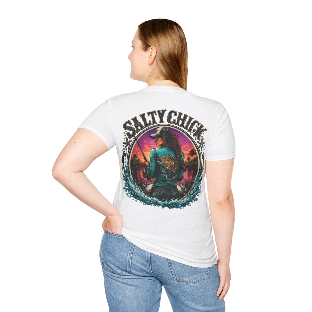 Salty Chick Cast All Day Cotton Tee