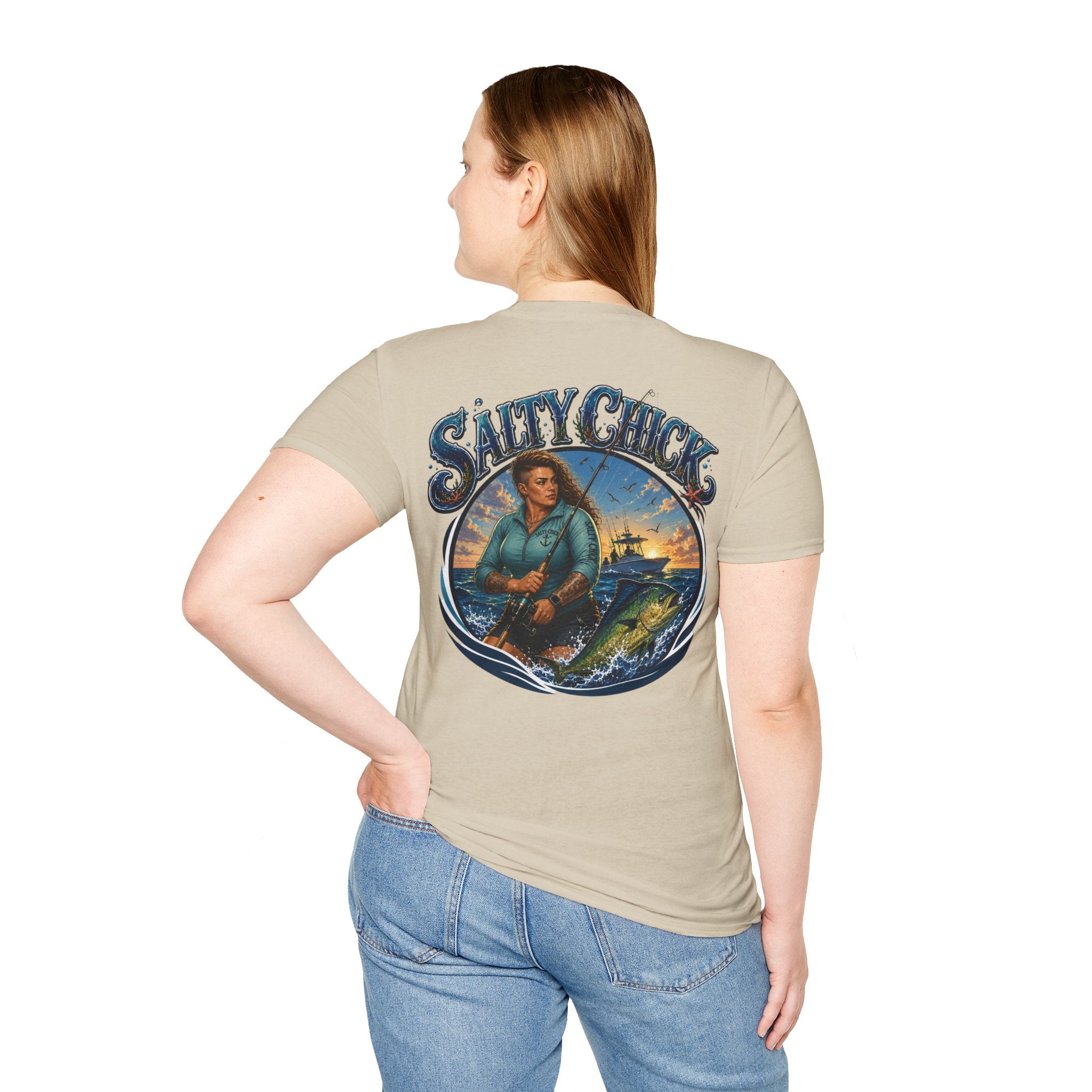 Salty Chick Saltwater Soul Cotton Tee – Fishing