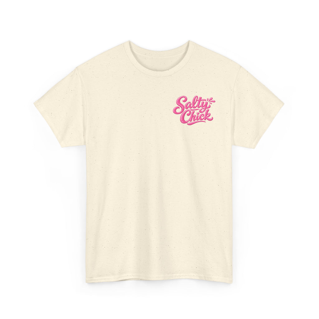 Salty Chick Hooked & Happy Heavy Cotton Tee – Fishing