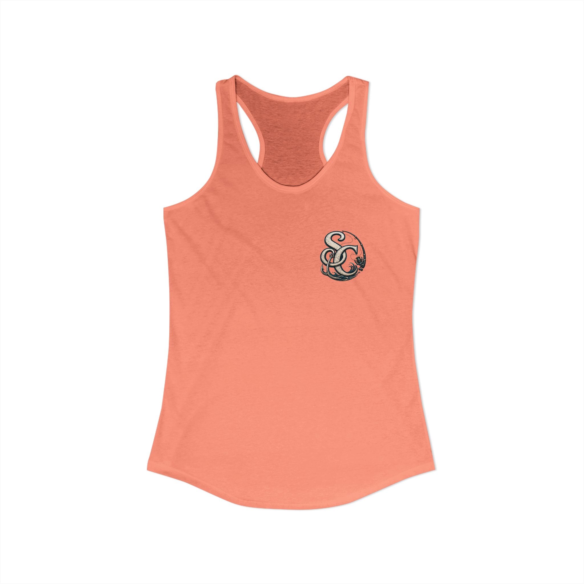 Performance Racerback Tank-SC fishing logo