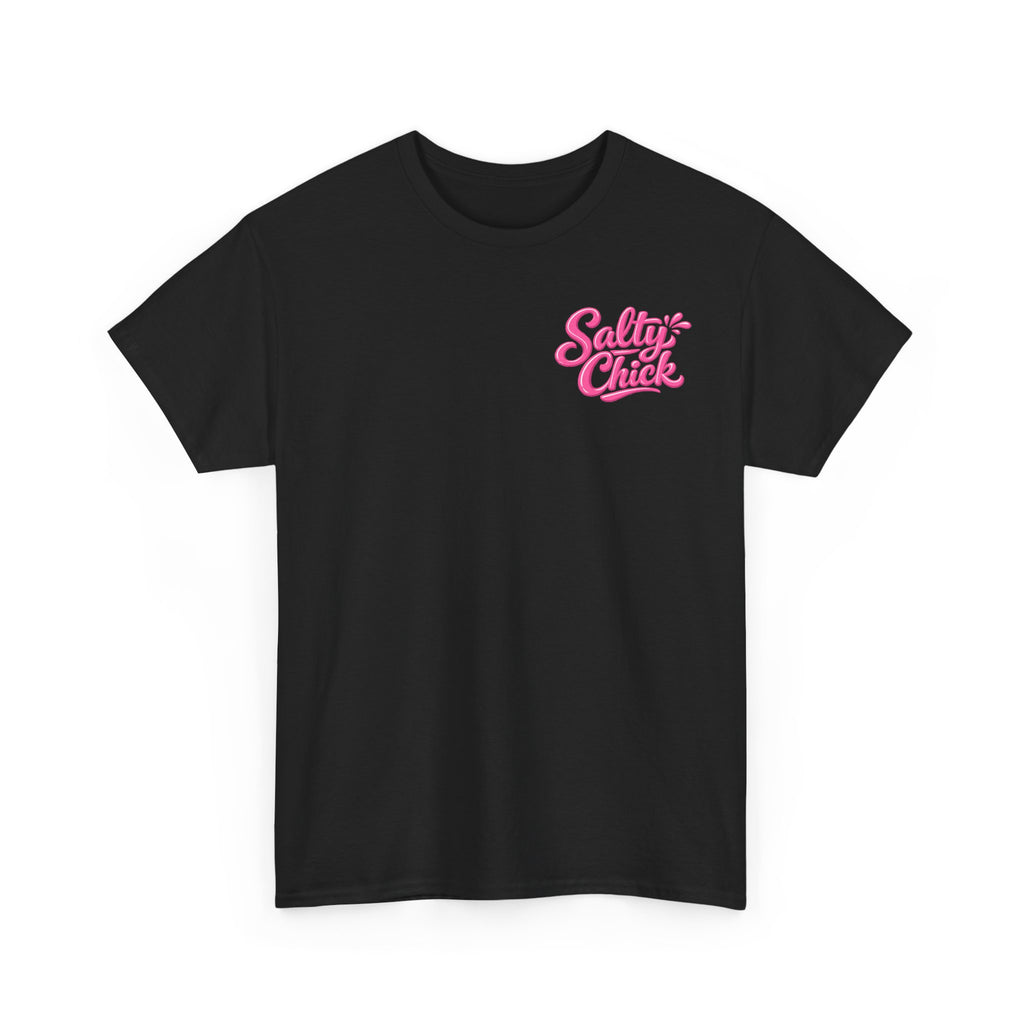 Salty Chick Hooked & Happy Heavy Cotton Tee – Fishing