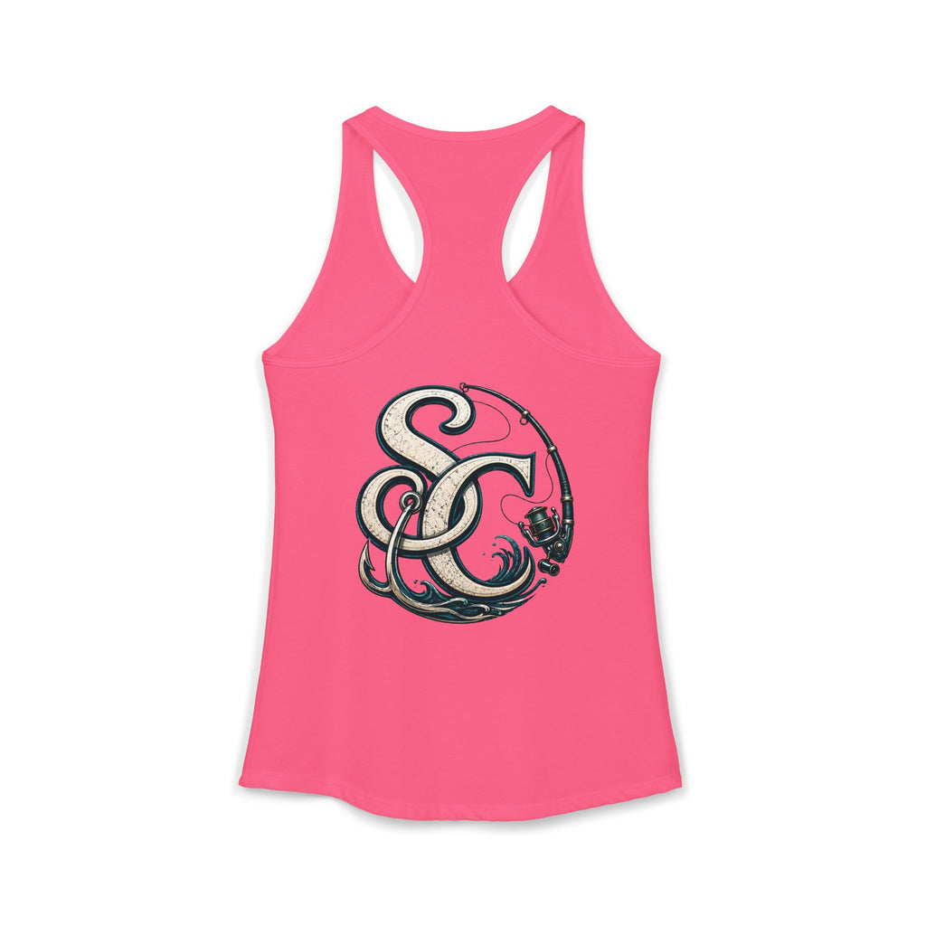 Performance Racerback Tank-SC fishing logo