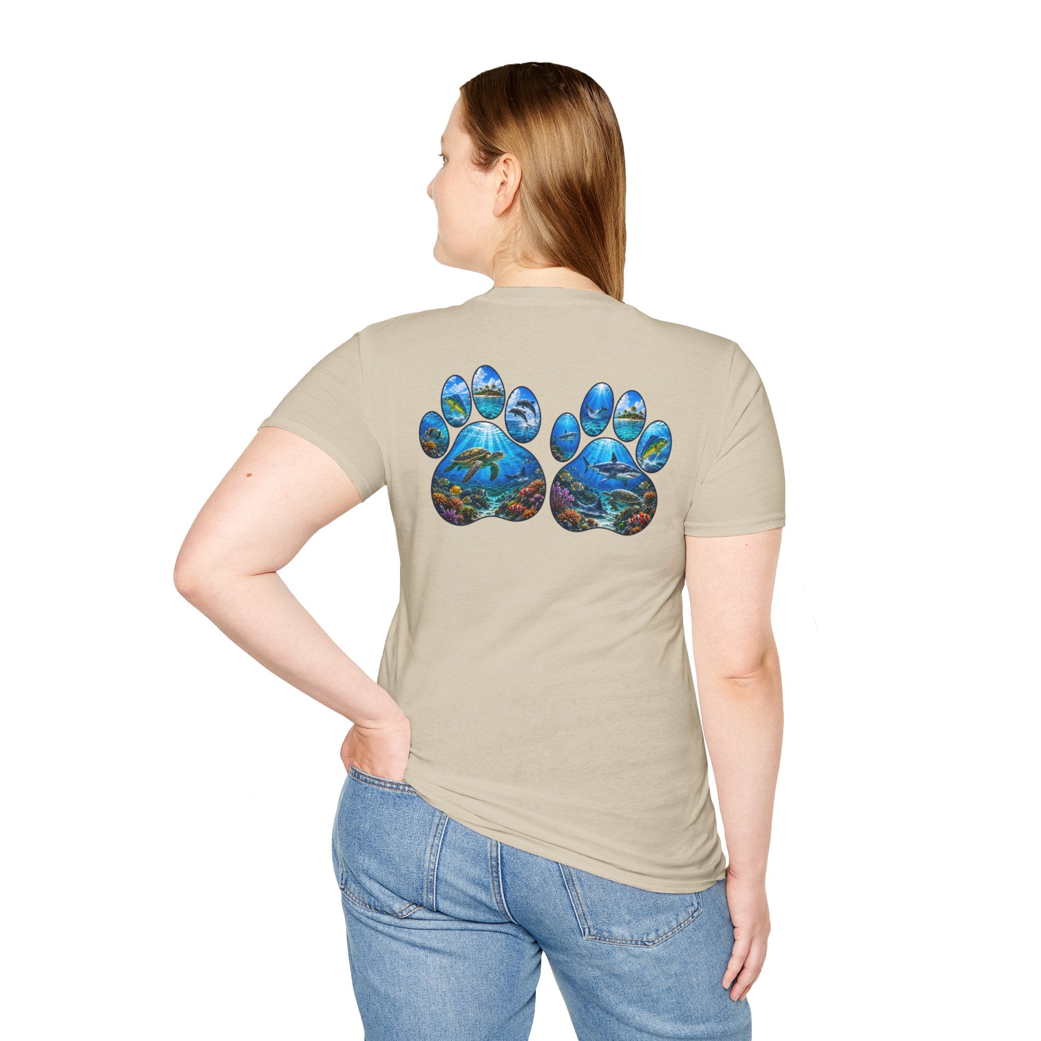 Salty Chick Dog Paws Cotton Tee – Coastal Life