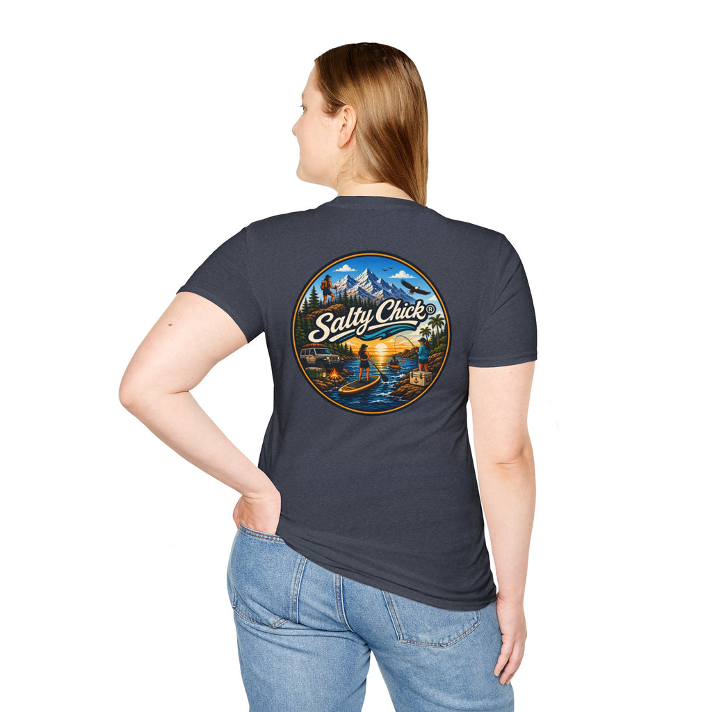 Salty Chick Universal Logo Cotton Tee – Coastal Life