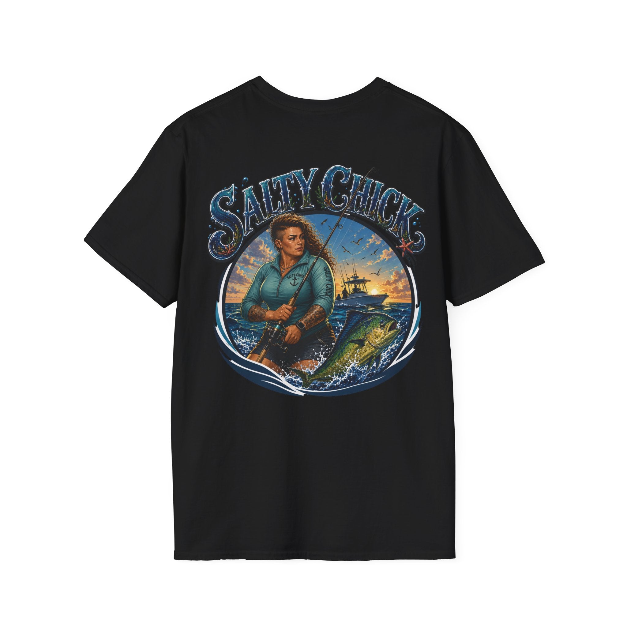 Salty Chick Saltwater Soul Cotton Tee – Fishing