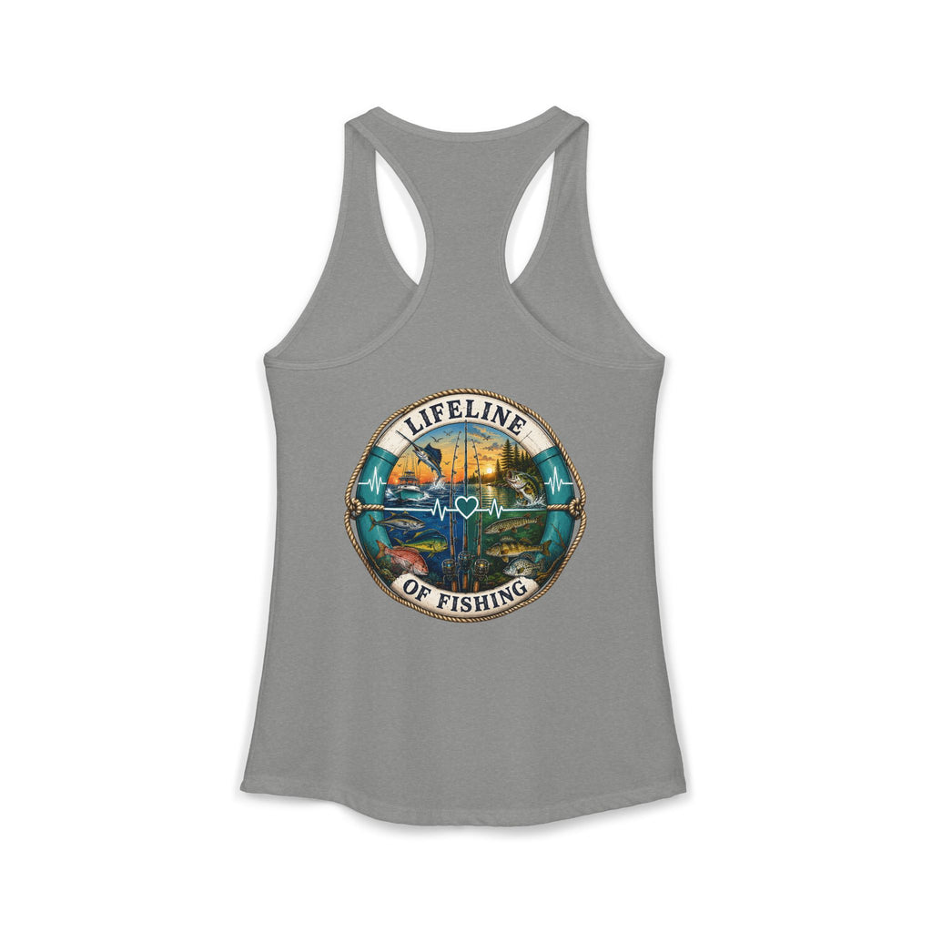Performance Racerback Tank-Lifeline of fishing